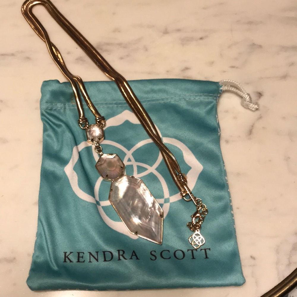 Kendra Scott Perla Rose Gold Long Necklace
